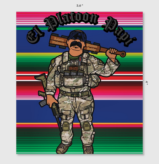 Platoon Papi Sticker