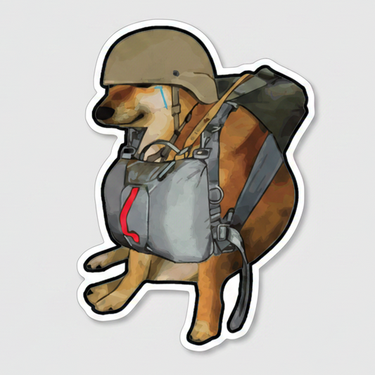 Airborne Cheems Sticker