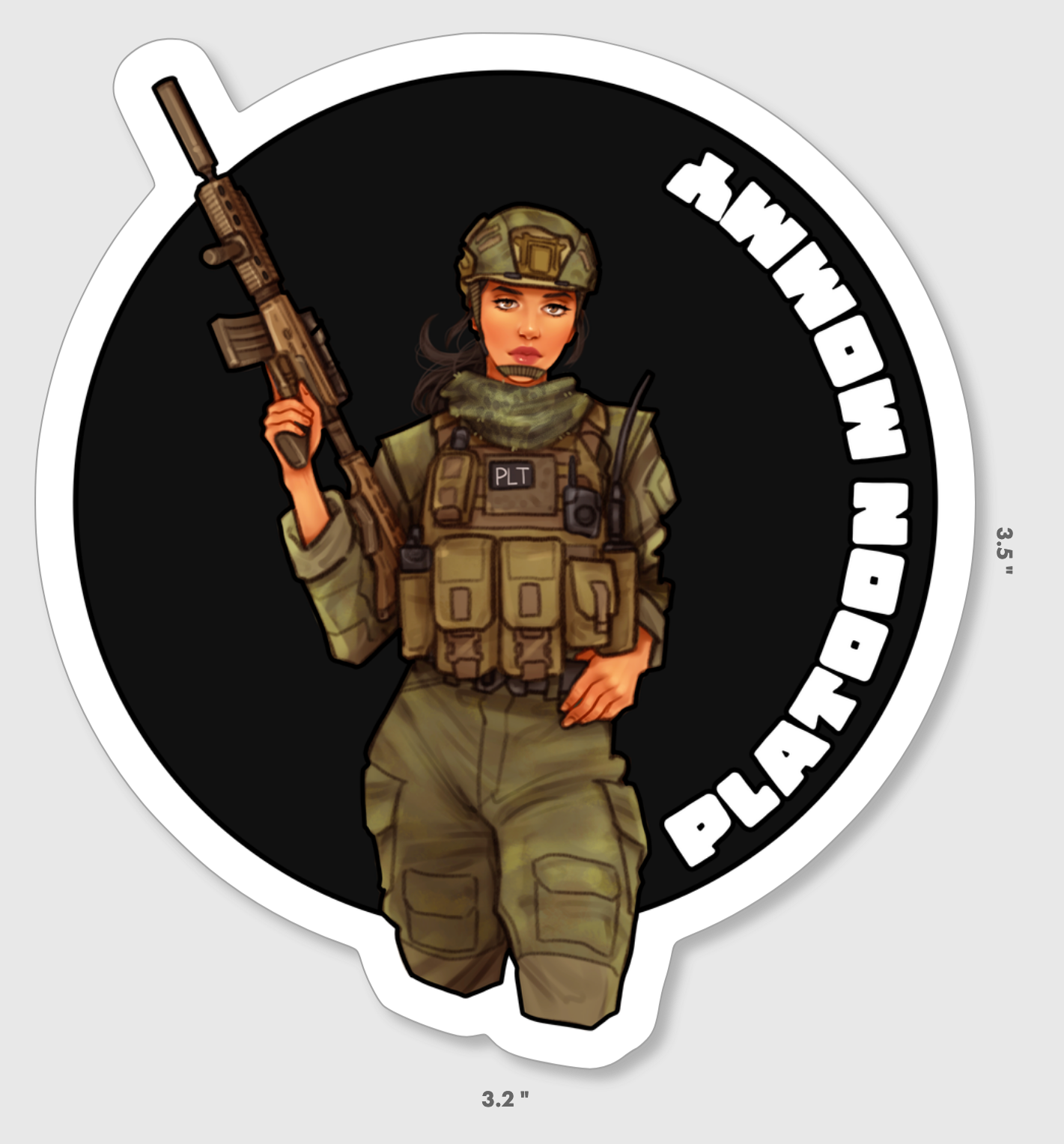 Platoon Mommy Sticker