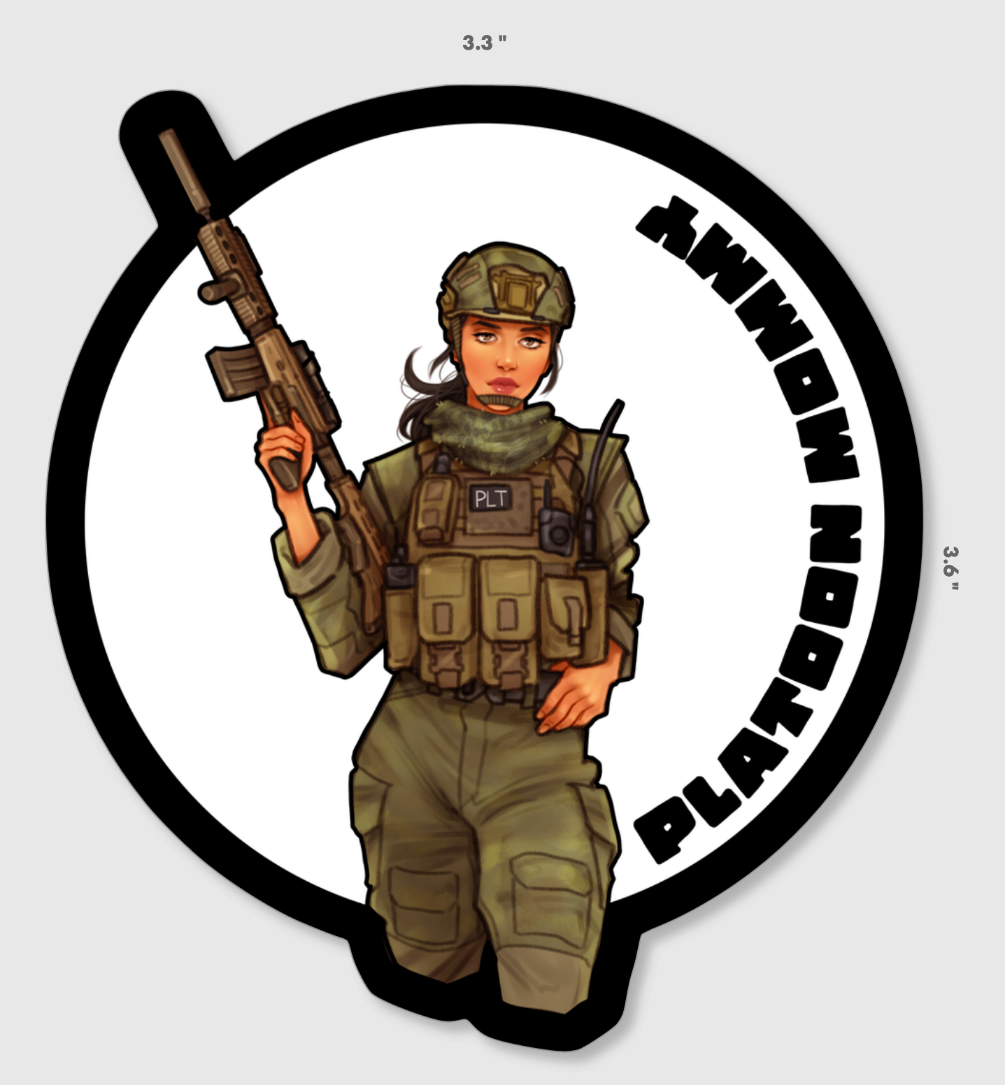 Platoon Mommy Sticker