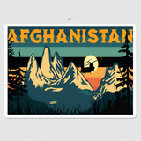 Afghanistan Sunset Sticker