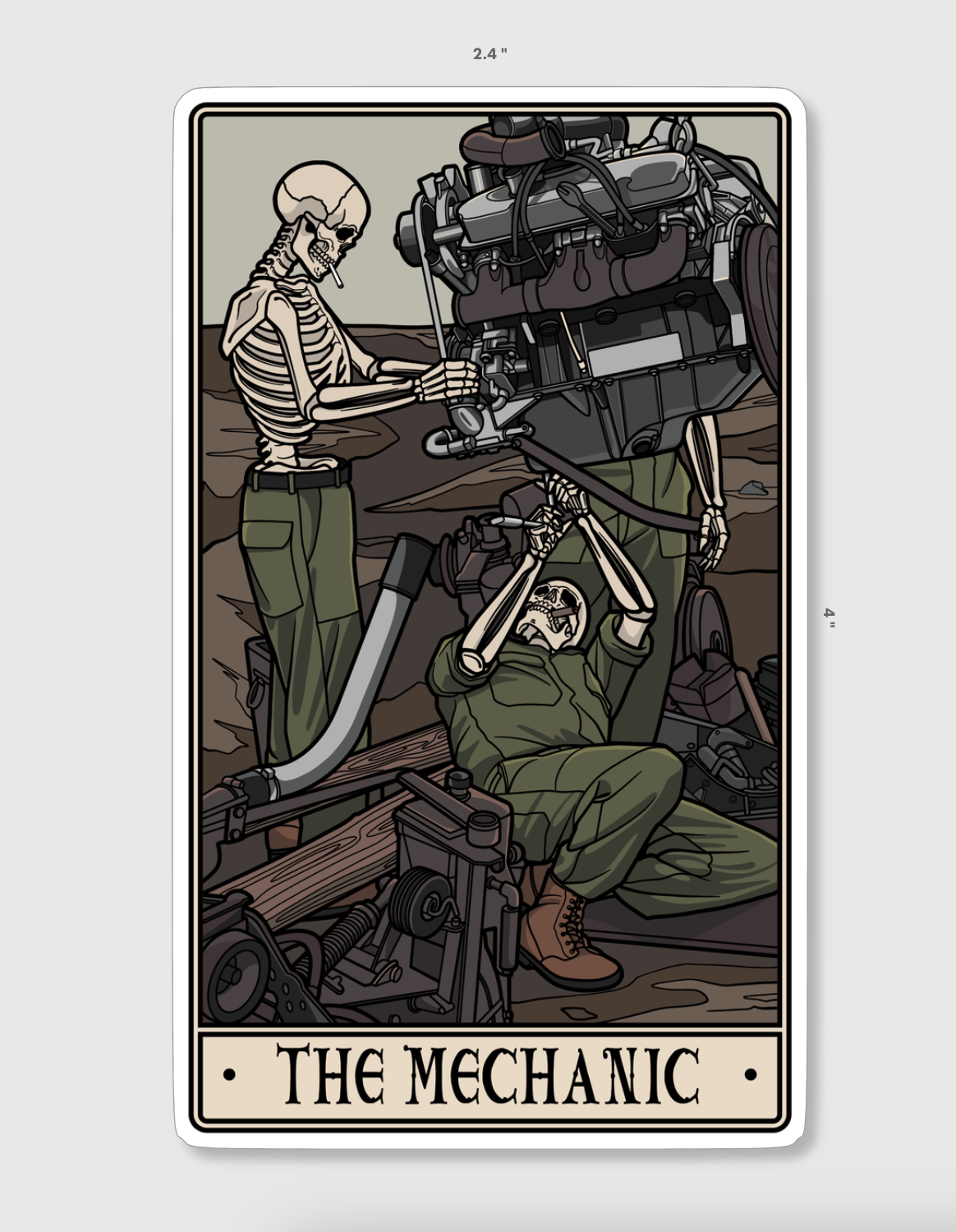 The Mechanic Sticker
