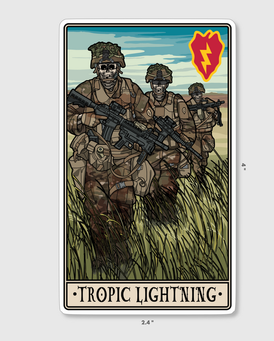 Tropic Lightning Sticker
