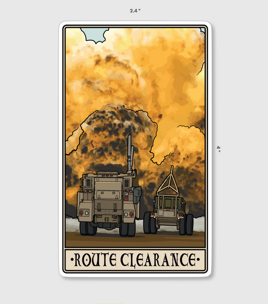 Route Clearance Sticker