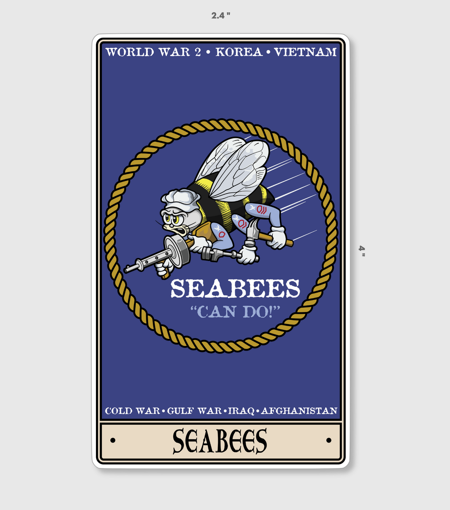 Seabees Sticker