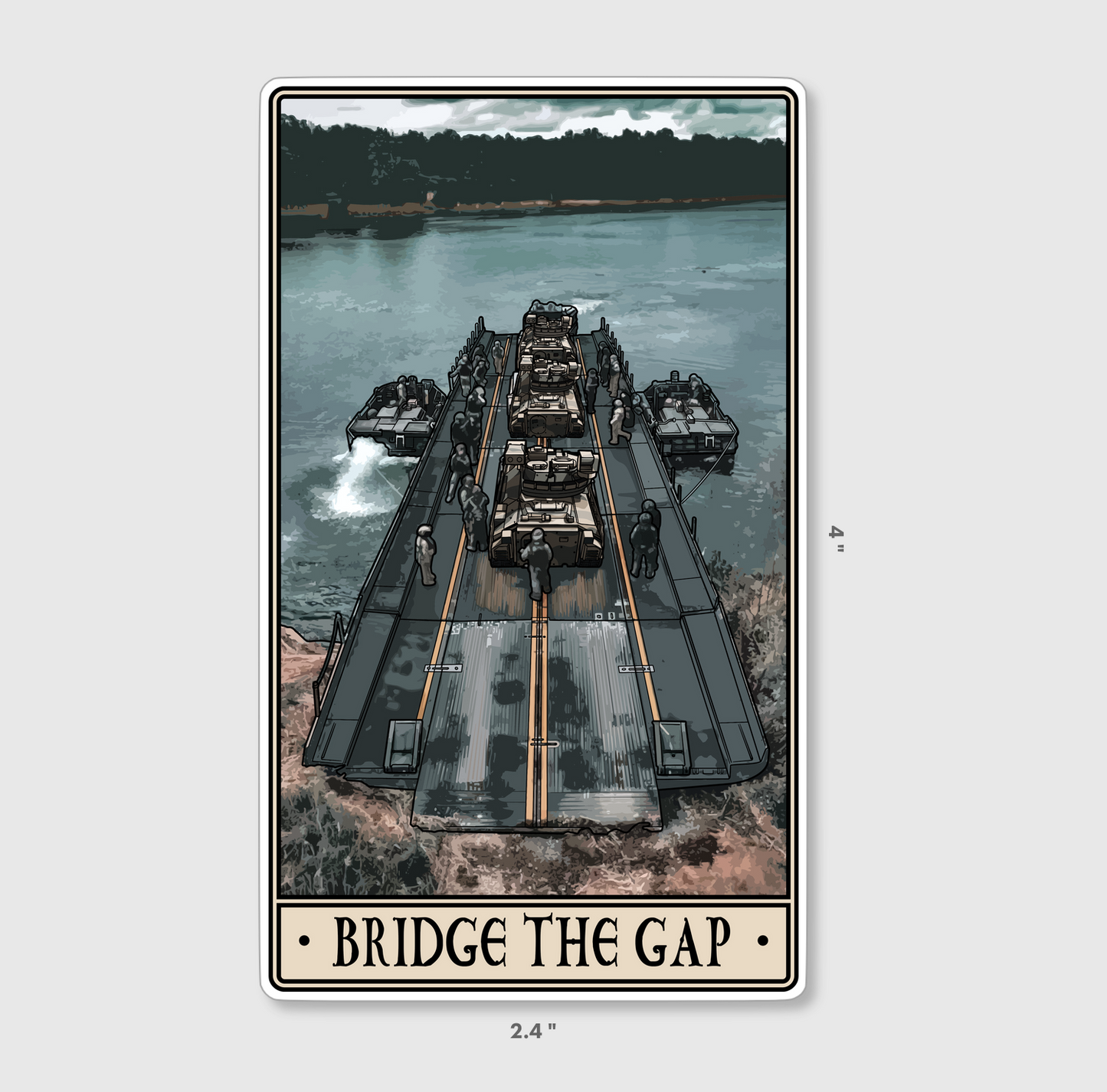 Bridge The Gap Sticker