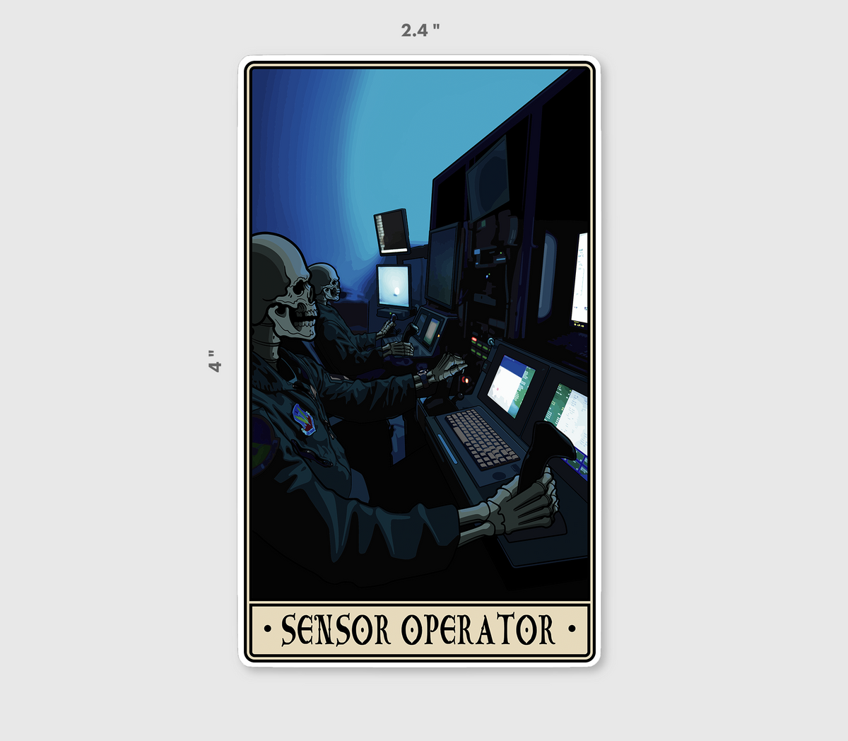 Sticker Sensor Cartoon Sensor Operator Sticker – pltdaddy