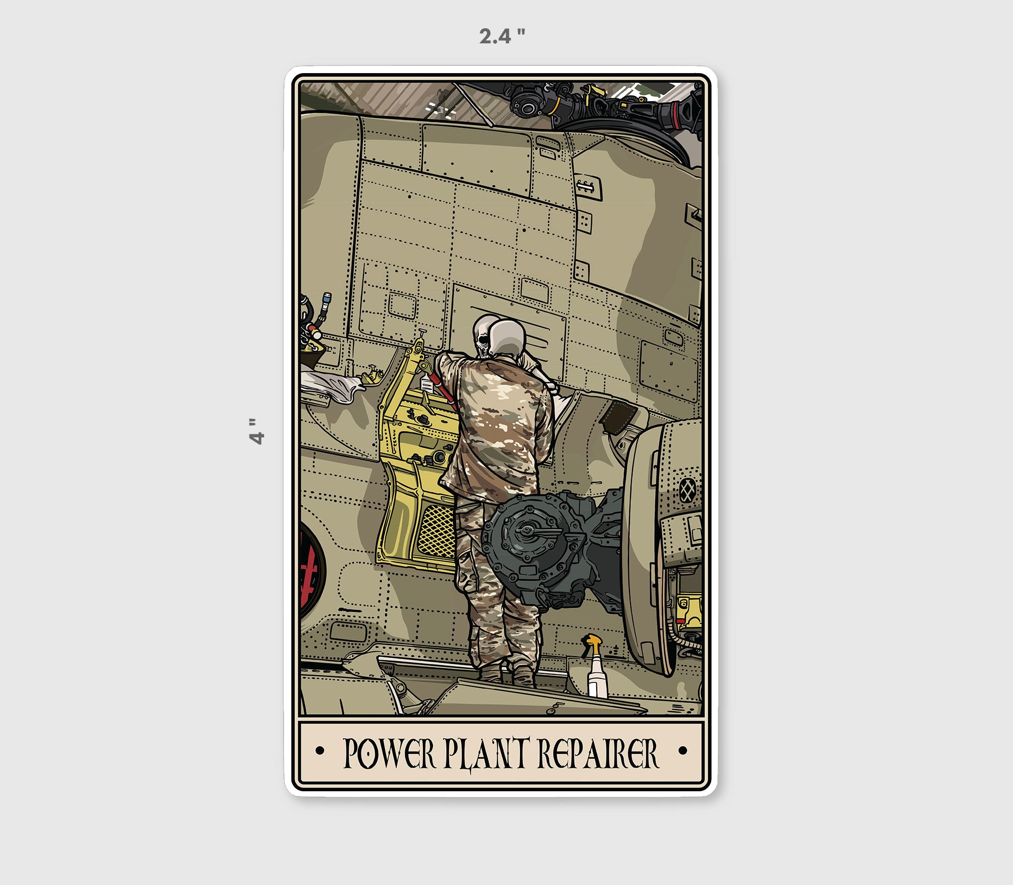 Power Plant Repairer Sticker