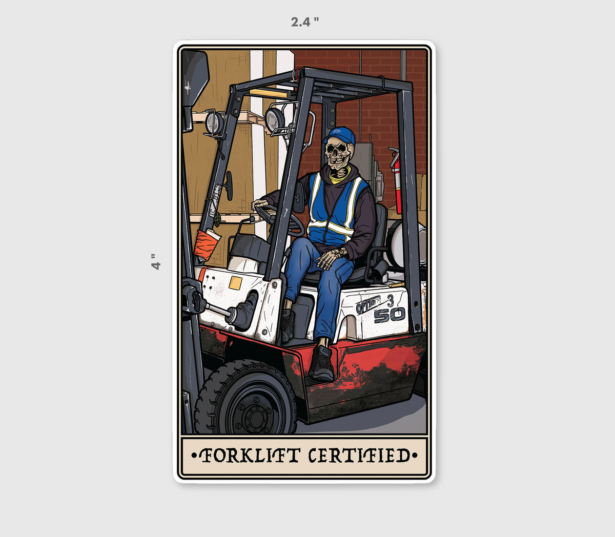 Forklift Sticker