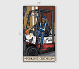 Forklift Sticker