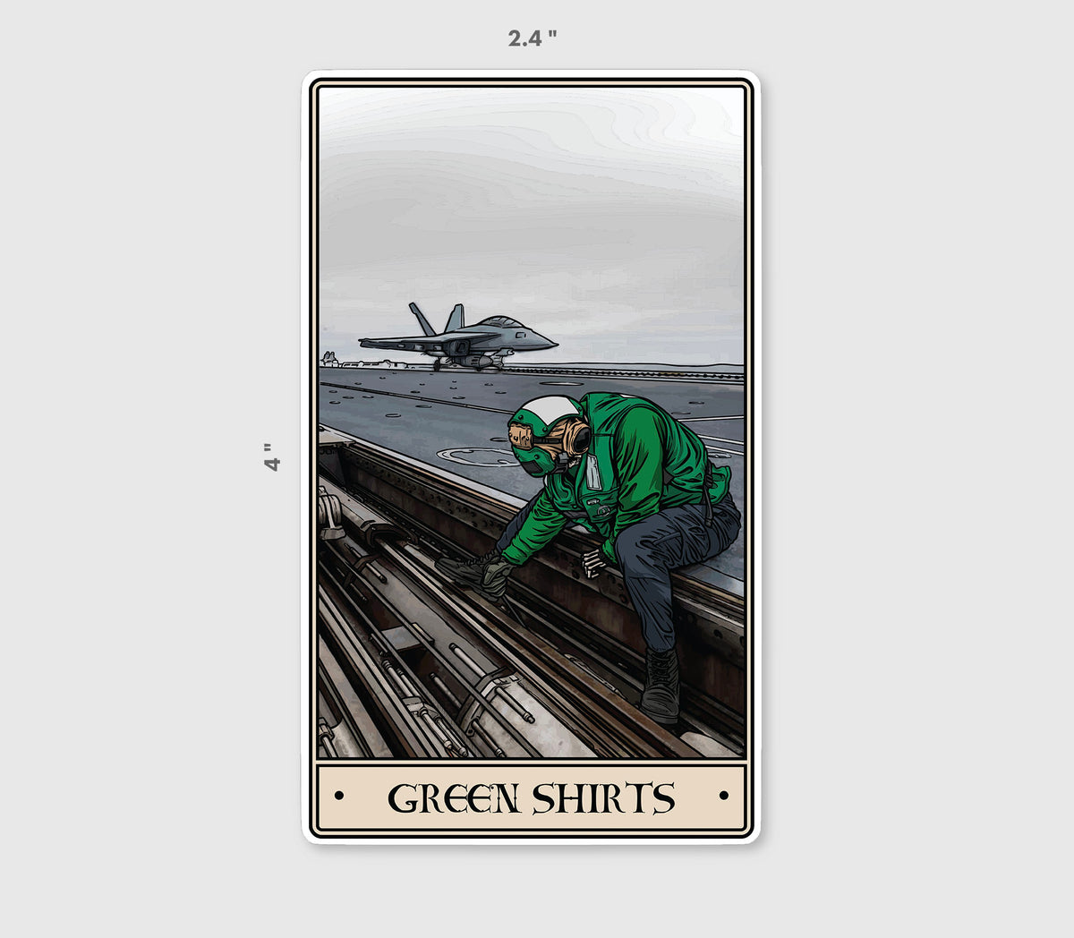 Green Shirts Sticker