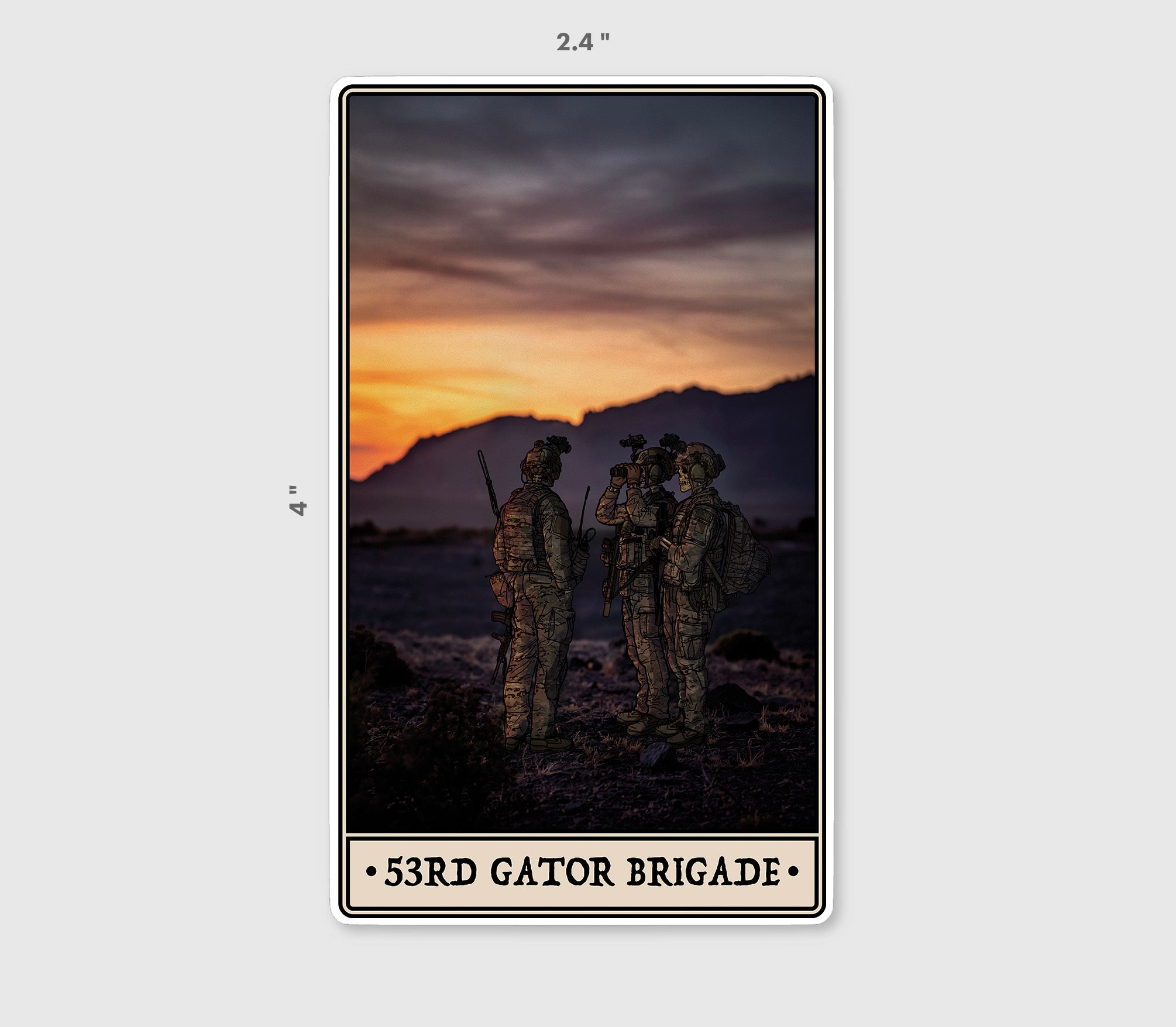 53rd Gator Brigade Sticker
