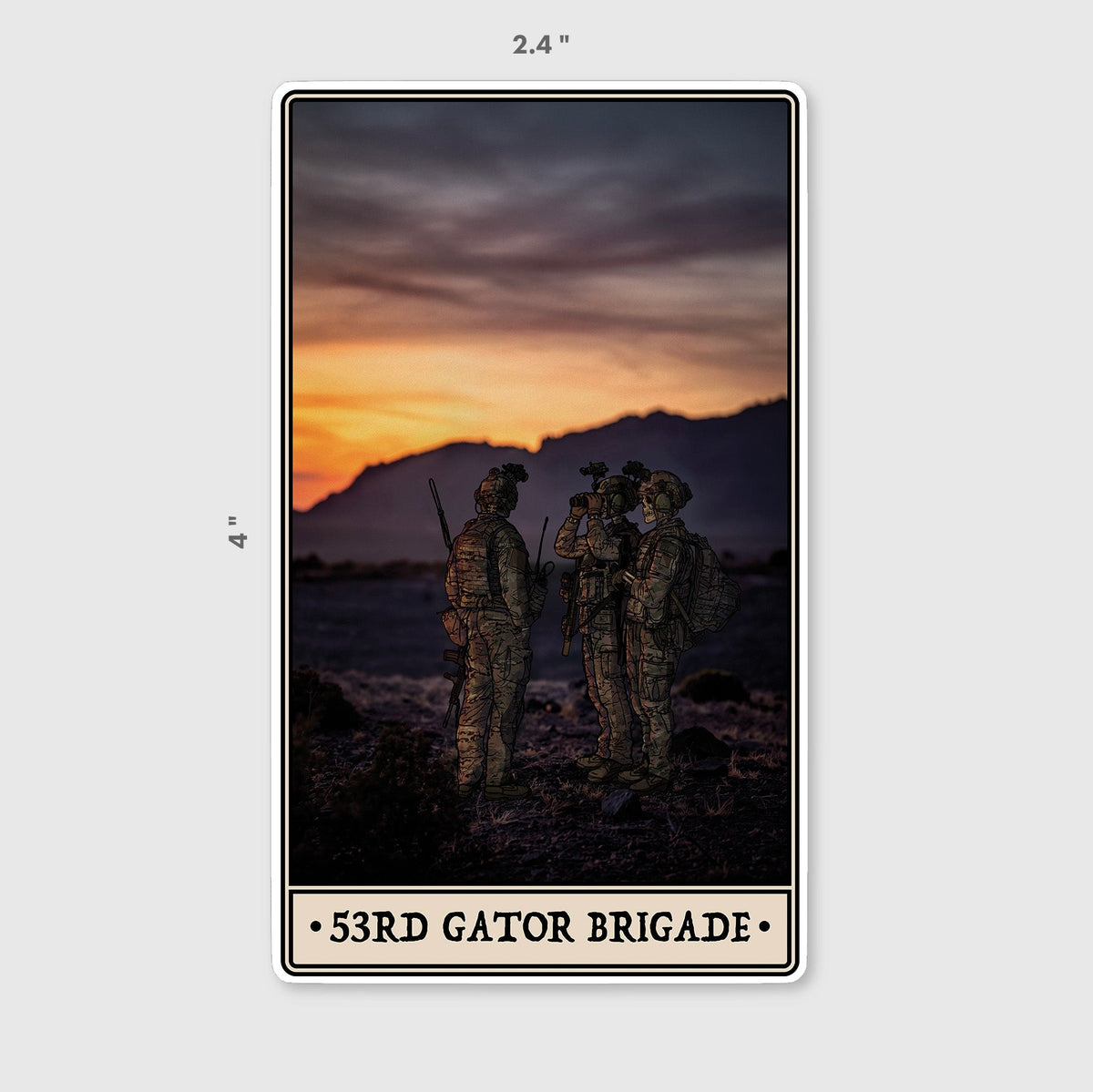 53rd Gator Brigade Sticker