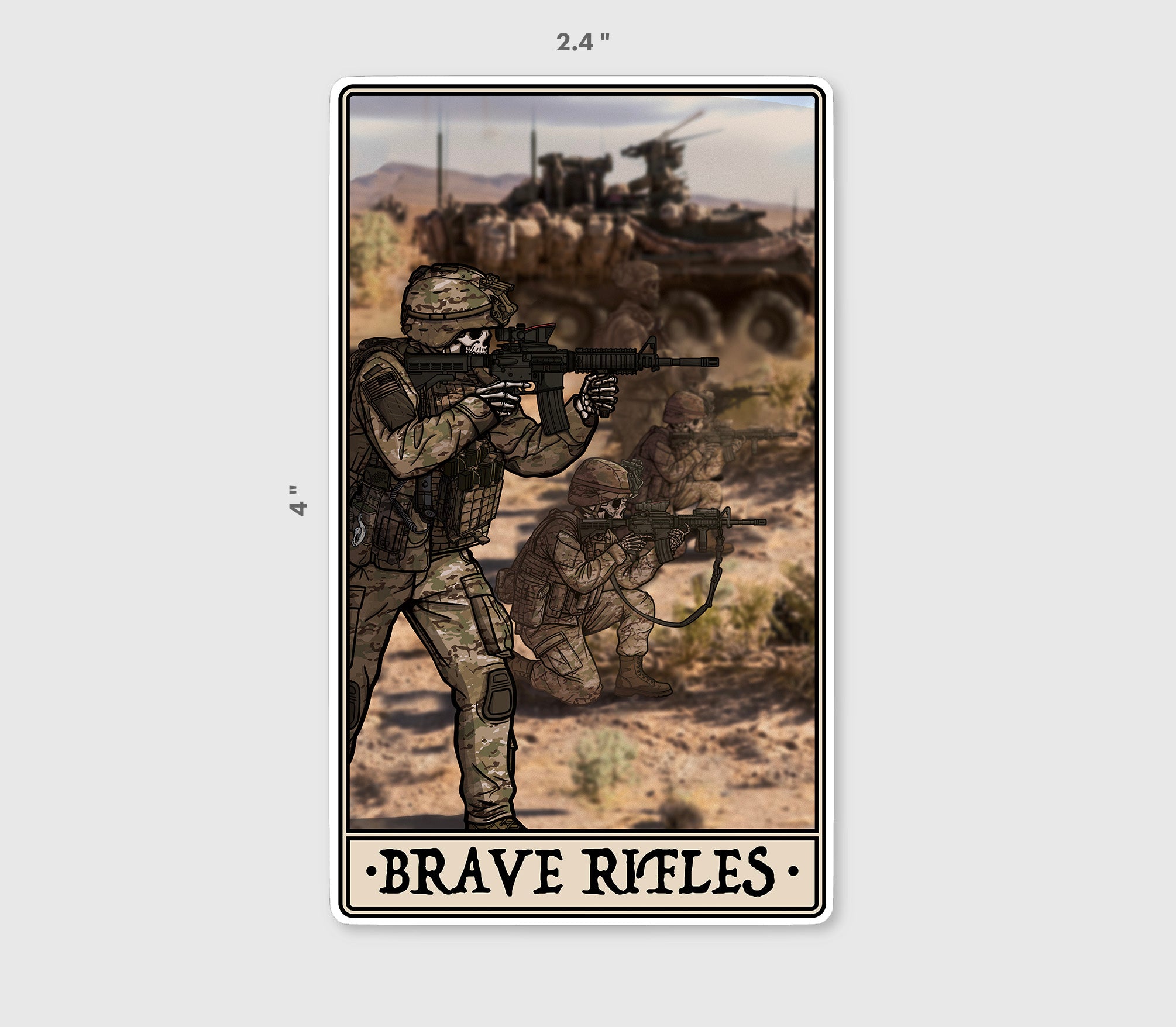Brave Rifles Sticker