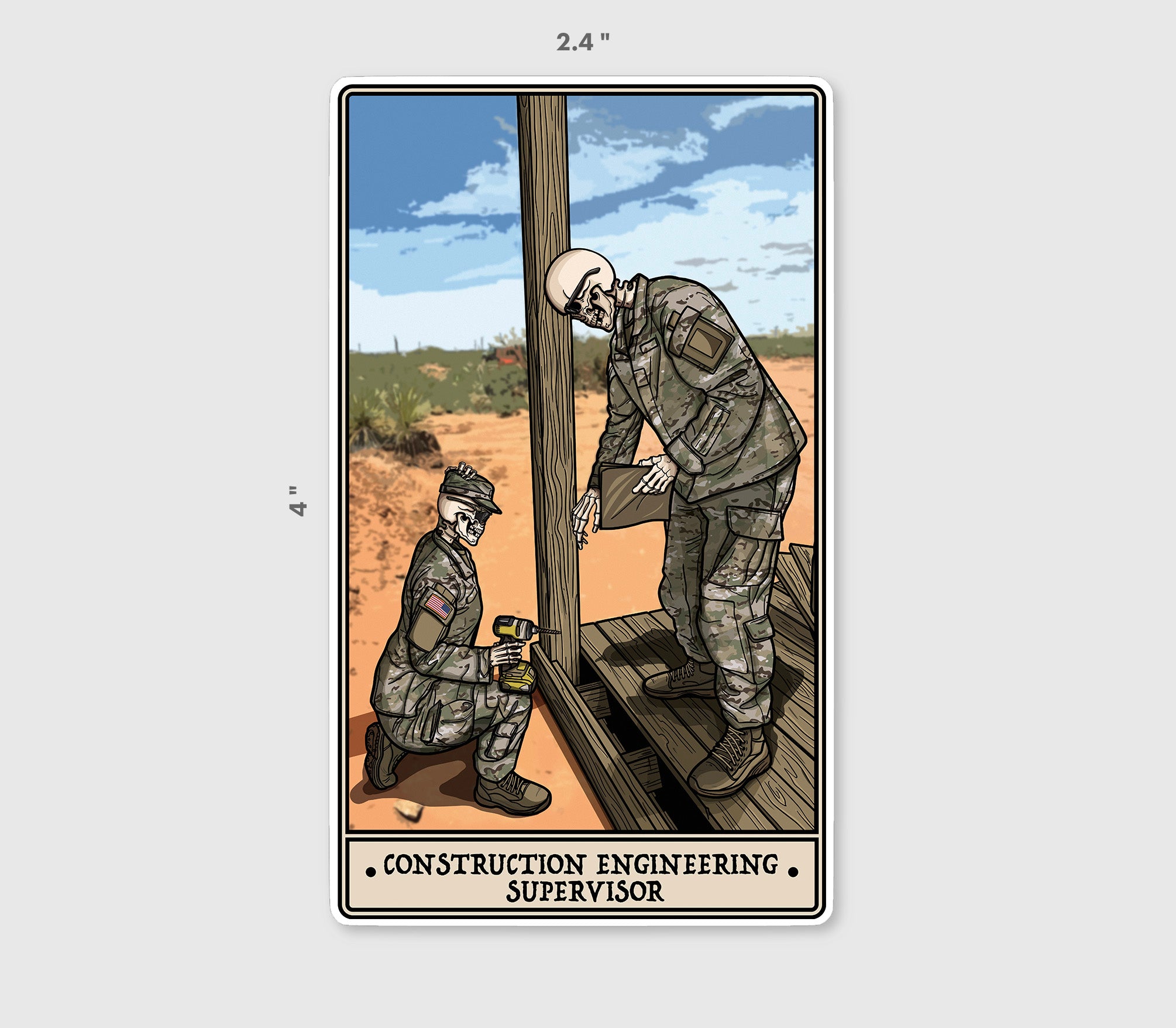 Construction Supervisor Sticker