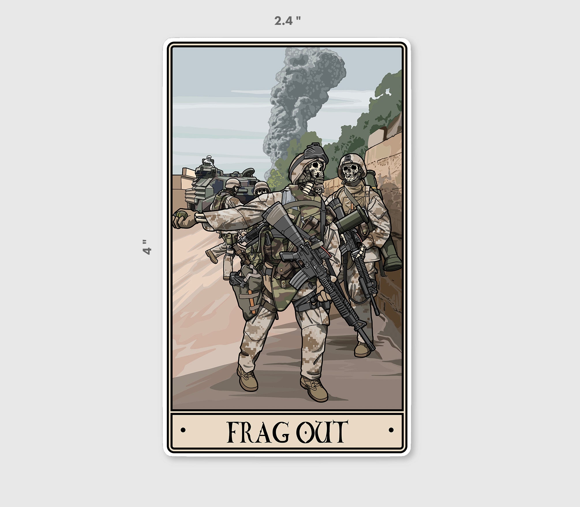 Frag Out Sticker