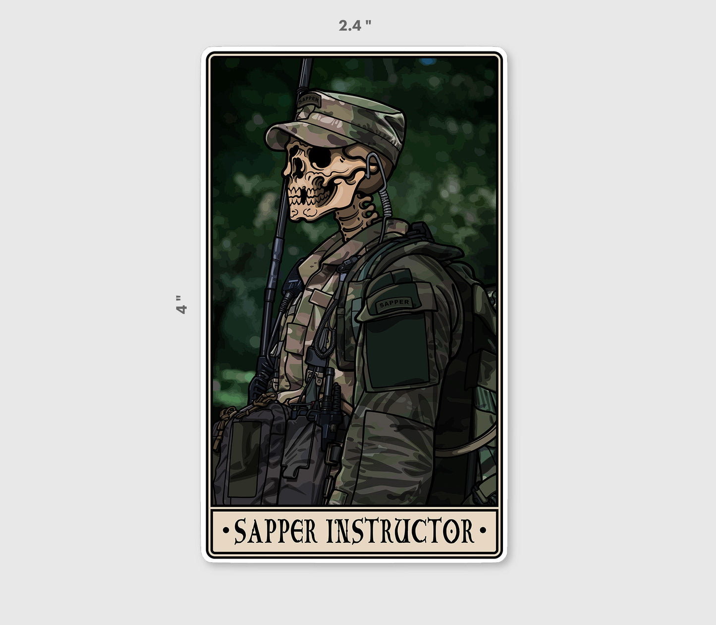 Sapper Instructor Sticker
