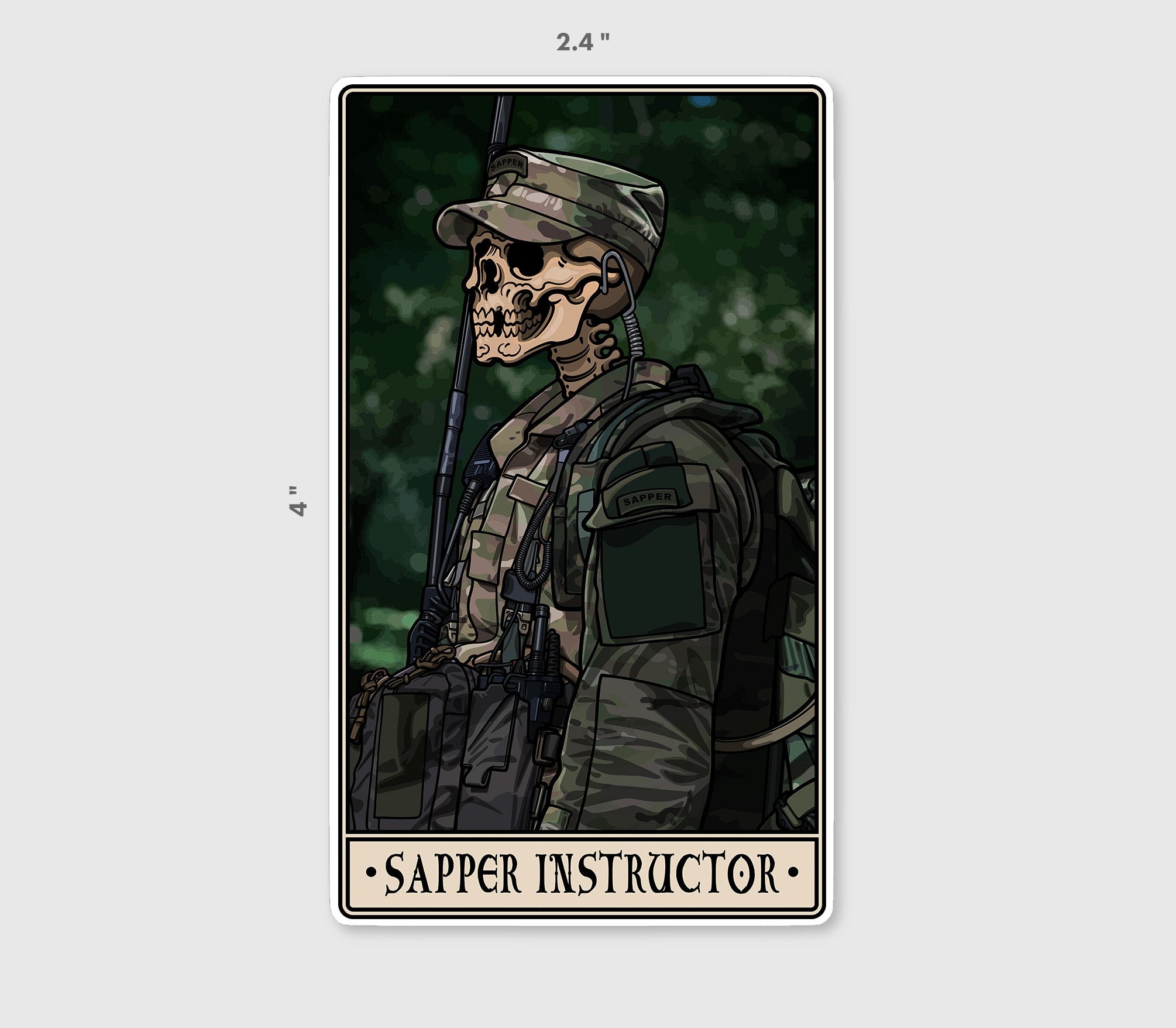 Sapper Instructor Sticker