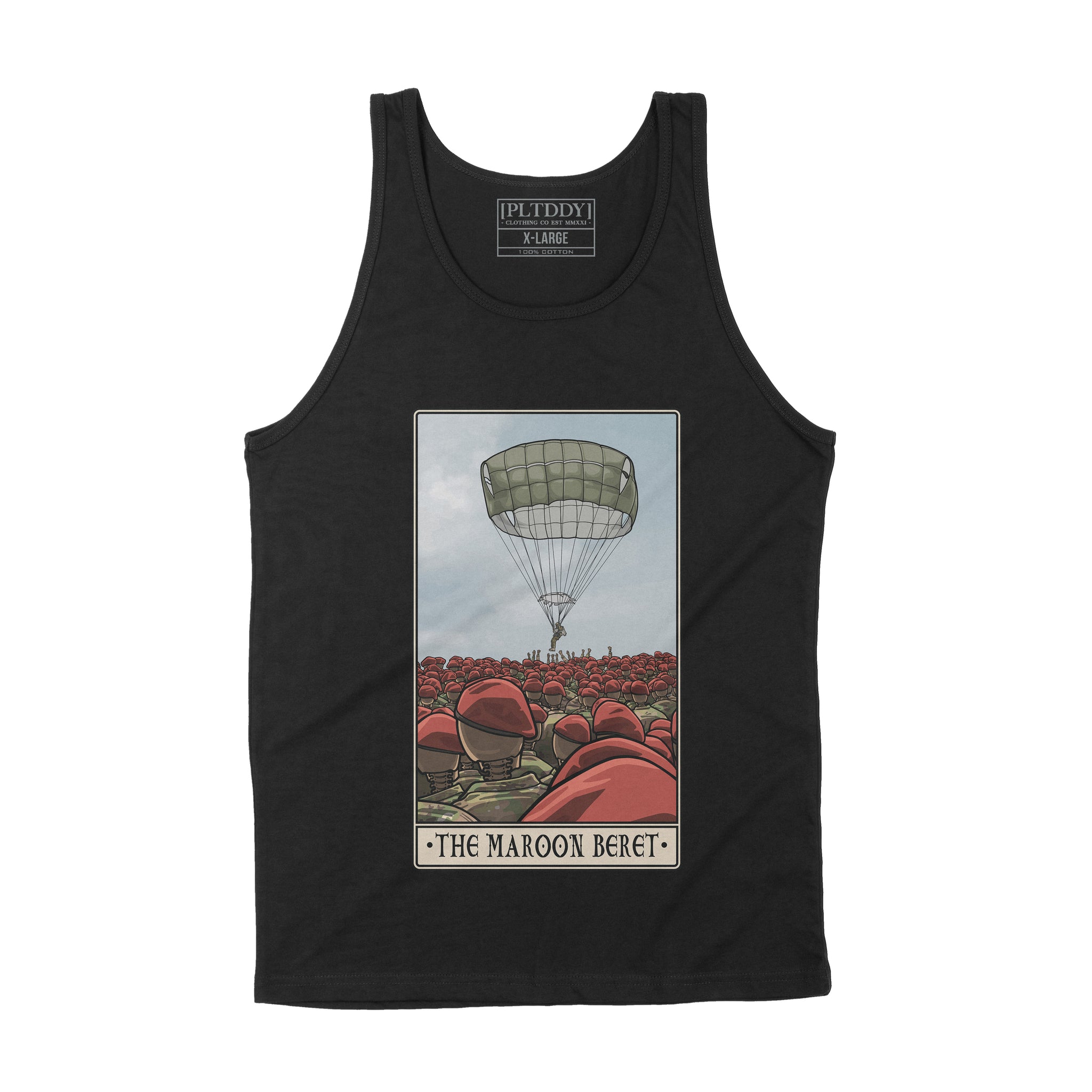 Maroon Beret Tank Top