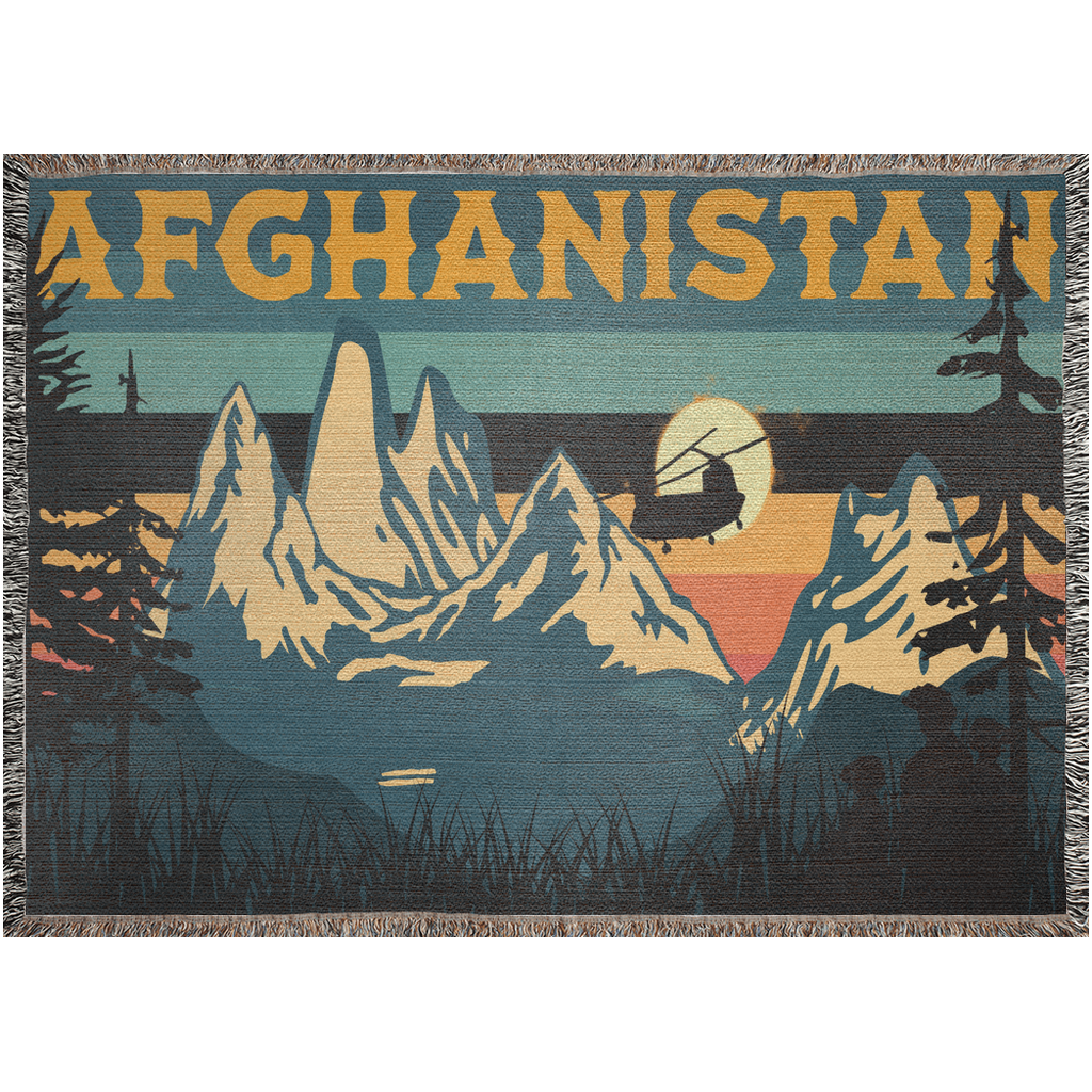 Afghanistan Sunset Woven Blanket