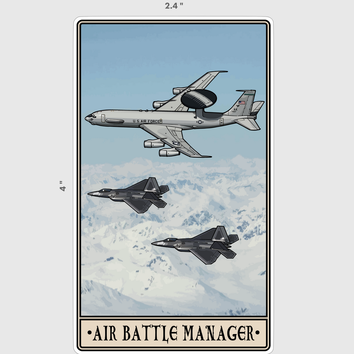 Air Battle Manager Sticker