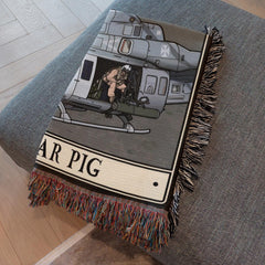 War Pig Woven Blanket