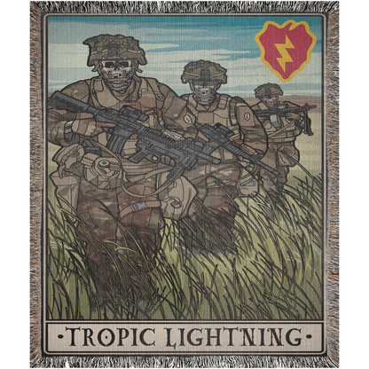 Tropic Lightning Woven Blanket