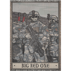Big Red One Woven Blanket
