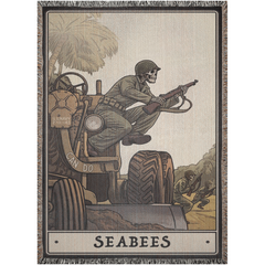 Seabees Redux Woven Blanket