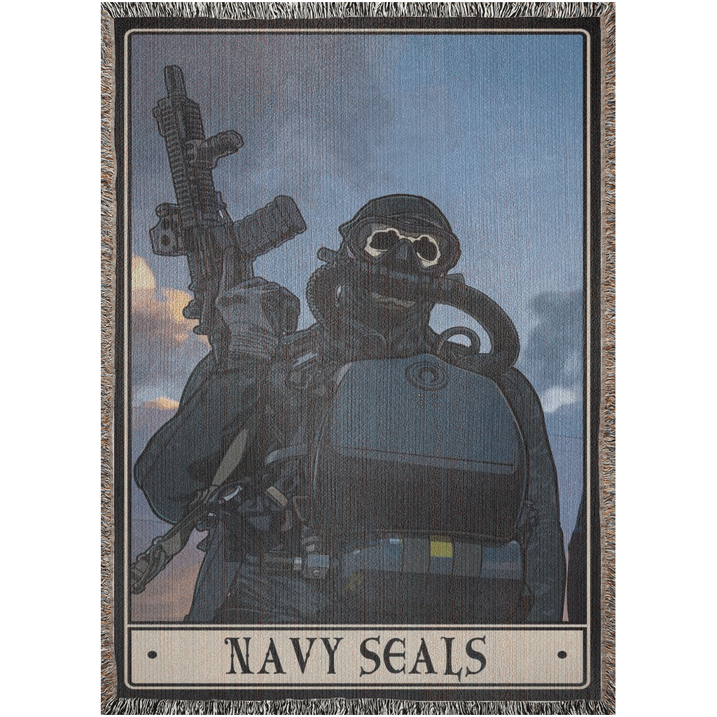 Navy Seals Woven Blanket