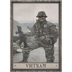 Vietnam Woven Blanket - 52x37 inch / Graphics