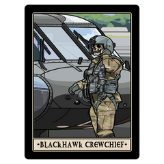Blackhawk Crewchief Magnet - 3x4 inch