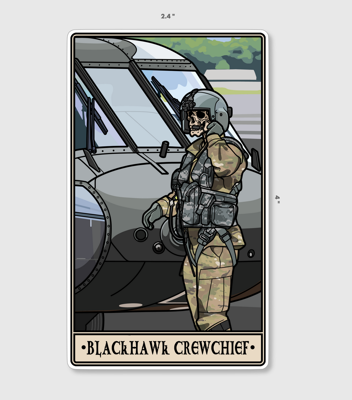 Blackhawk Crew Chief Sticker