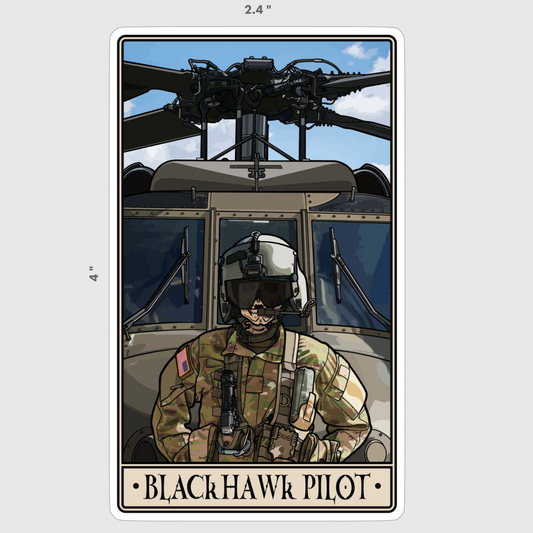 Blackhawk Pilot Sticker