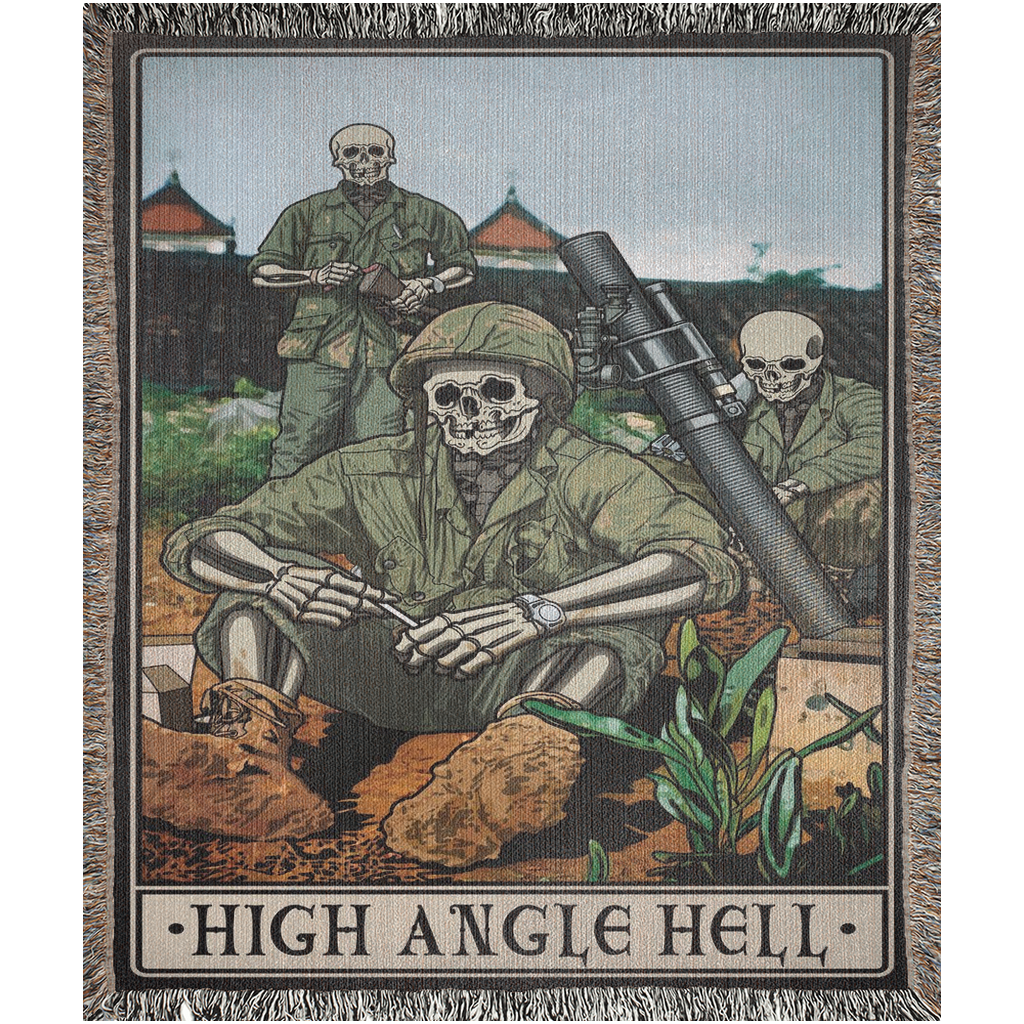 High Angle Hell Woven Blanket