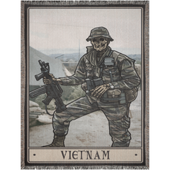 Vietnam Woven Blanket - 60x80 inch / Graphics