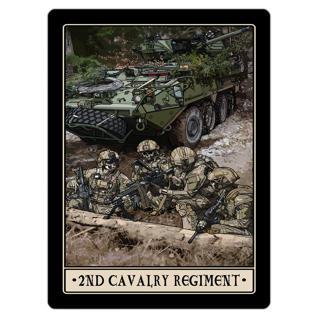2nd Cavalry Magnet - 3x4 inch