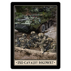 2nd Cavalry Magnet - 3x4 inch
