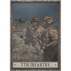 7th Infantry Woven Blanket - 52x37 inch / Graphics