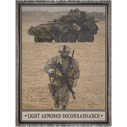 Light Armored Reconnaissance Woven Blanket