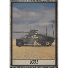 0352 Antitank Missile Gunner Woven Blanket