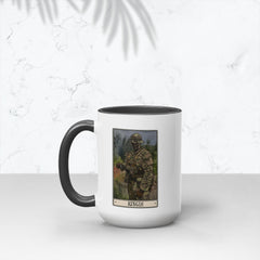 Jungle Mug - 15 oz / White with Black Accents