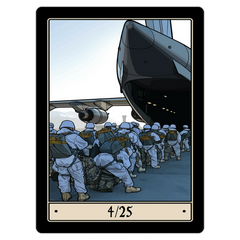 4th Brigade Combat Team (Airborne), 25th Infantry Division (4/25) Magnet - 3x4 inch