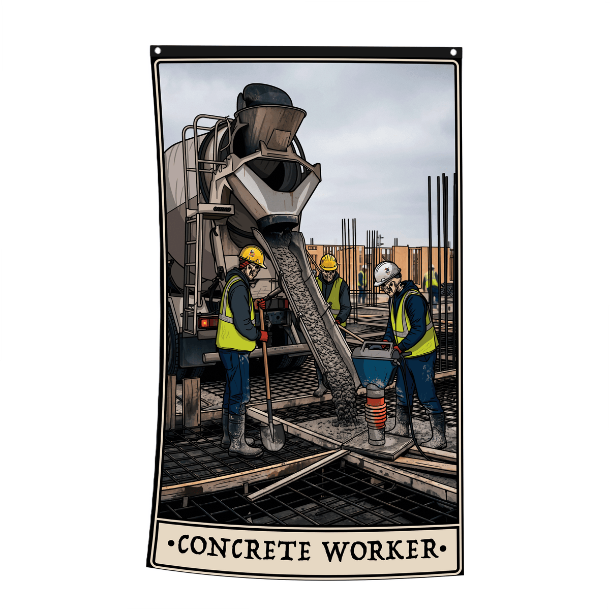 Concrete Worker Flag