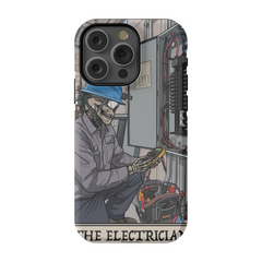 Electrician Phone Case - Premium Glossy Tough Case / iPhone 14 Pro