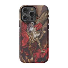 Saint Michael Phone Case - Premium Glossy Tough Case / iPhone 14 Pro