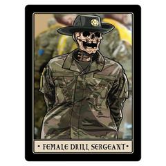 Female Drill Sergeant Magnet - 3x4 inch