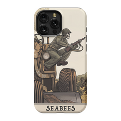 Seabees Redux Phone Case - Premium Glossy Tough Case / iPhone 15 Pro Max