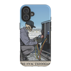 HVAC Technician Phone Case - Premium Glossy Tough Case / iPhone 16 Plus