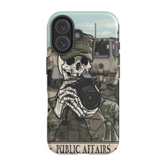 Public Affairs Officer (PAO) Phone Case - Premium Glossy Tough Case / iPhone 16